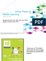 Applying Learning Theory To Mobile Learning: Margaret Driscoll, Angela Van Barneveld, PHD