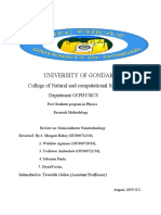 University of Gondar: College of Natural and Computational Science