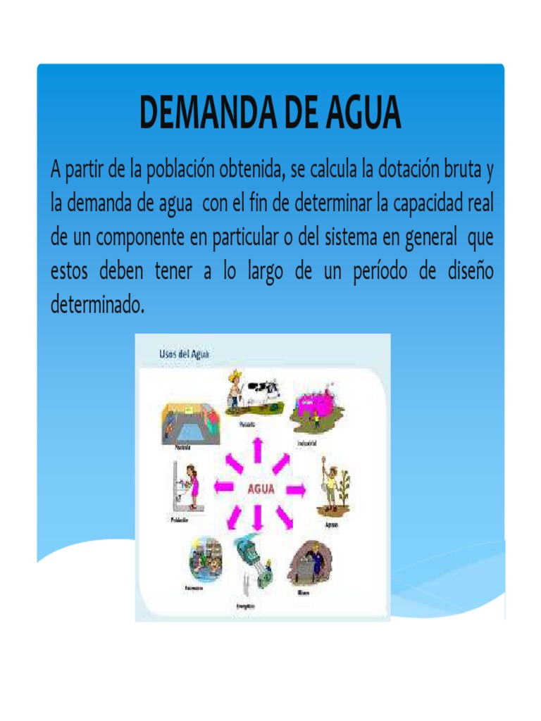 Clase 3 Usos y Dotacion | PDF | Agua | Consumo (economía)