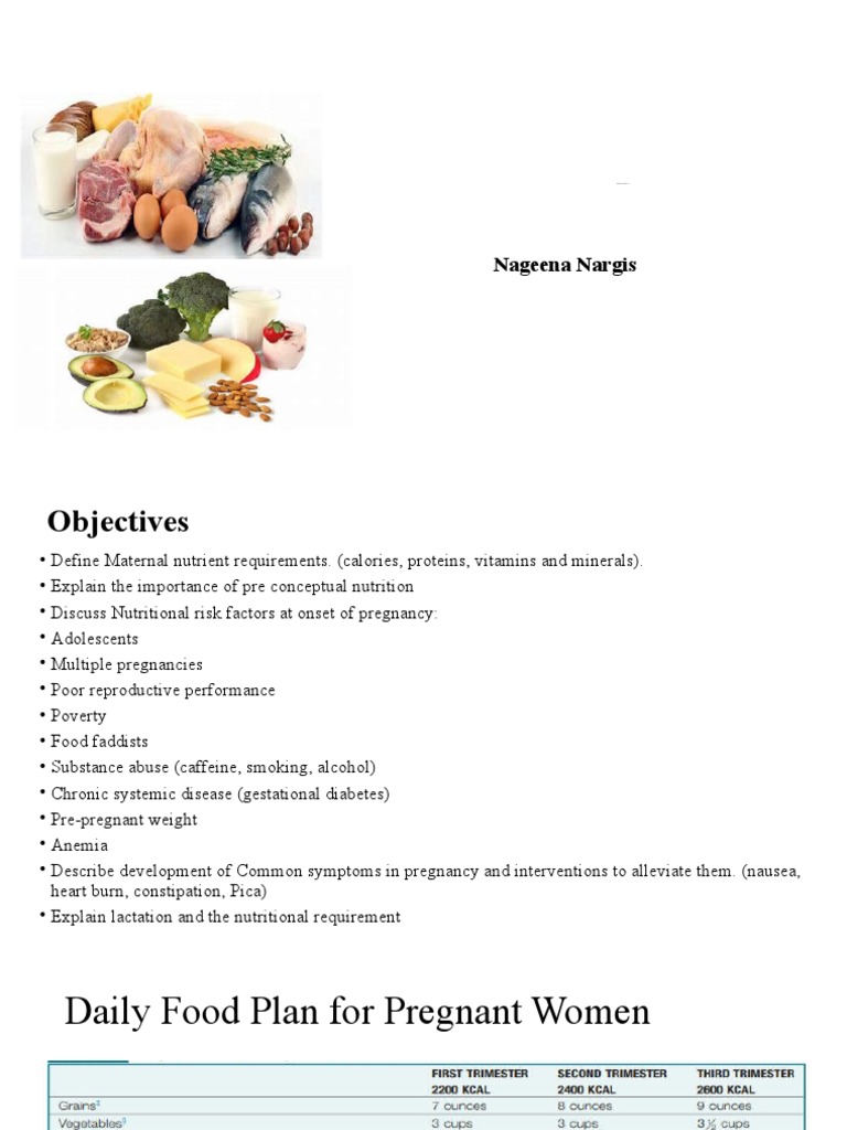 Maternal Nutrition Guidelines for Pregnancy | PDF | Nutrients | Pregnancy