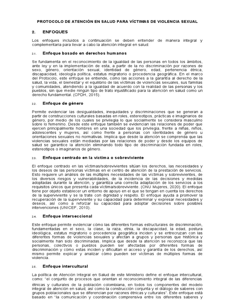 Actualizacion Protocolo de Atencion en Salud para Victimas de Violencia ...