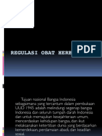 Regulasi Obat Herbal