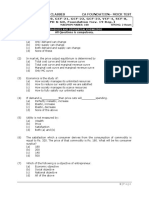 Mittal Commerce Classes Ca Foundation - Mock Test