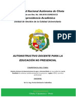 03 y 04 Semana. Autoinstructivo 2 Abastecimiento y Alcantarillado de Agua I