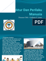 Arsitektur Dan Perilaku Manusia Seminar 1