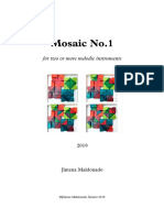 Mosaic No.1: For Two or More Melodic Instruments
