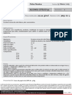 Alcohol cetílico 95: ficha técnica, propiedades, aplicaciones y especificaciones