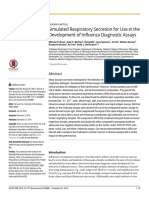 Simulated Respiratory Secretion For Use in The Dev