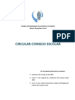 Circular Consejo Escolar 2021