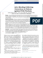 Jurnal 1 - Postoperative Bleeding Following Dental Extractions in Patients Anticoagulated With Warfarin