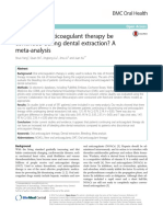 Jurnal 4 - Should Oral Anticoagulant Therapy Be Continued During Dental Extraction - A Meta Analysis