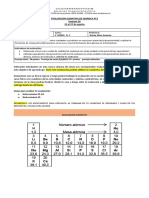 Evaluacion Sumativa de Quimica N°2 Semana 26 23 Al 27 de Agosto