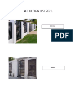 Fence Design List 2021 r0