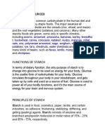 Functions of Starch