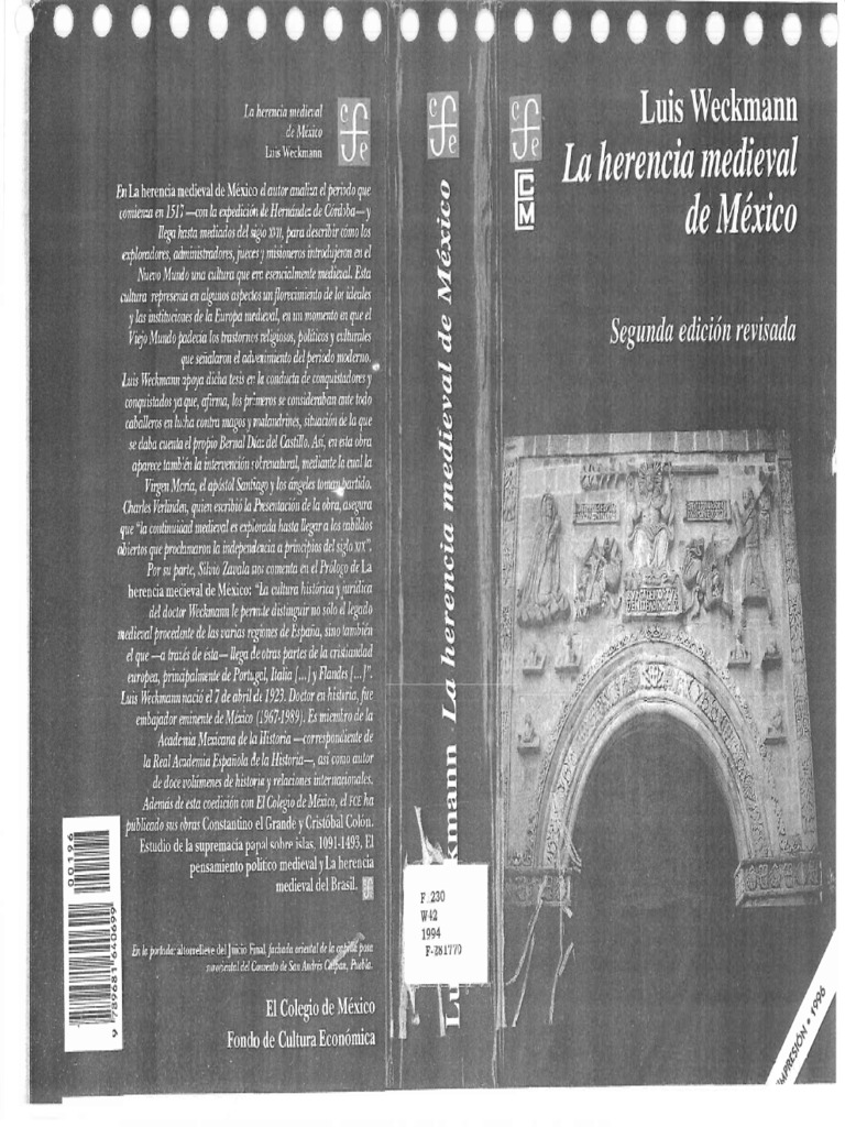 Weckmann, Luis, La Herencia Medieval de México | PDF
