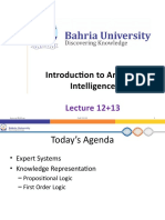 Introduction To Artificial Intelligence: Lecture 12+13