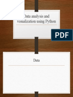 Data Analysis and Visualization Using Python