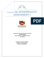 Clinical Epidemiology Assignment I: Submitted By: Ibalawanpynhun Wriang