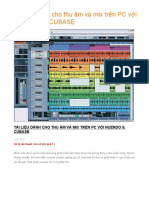 Tài liệu dành cho thu âm và mix trên PC với NUENDO