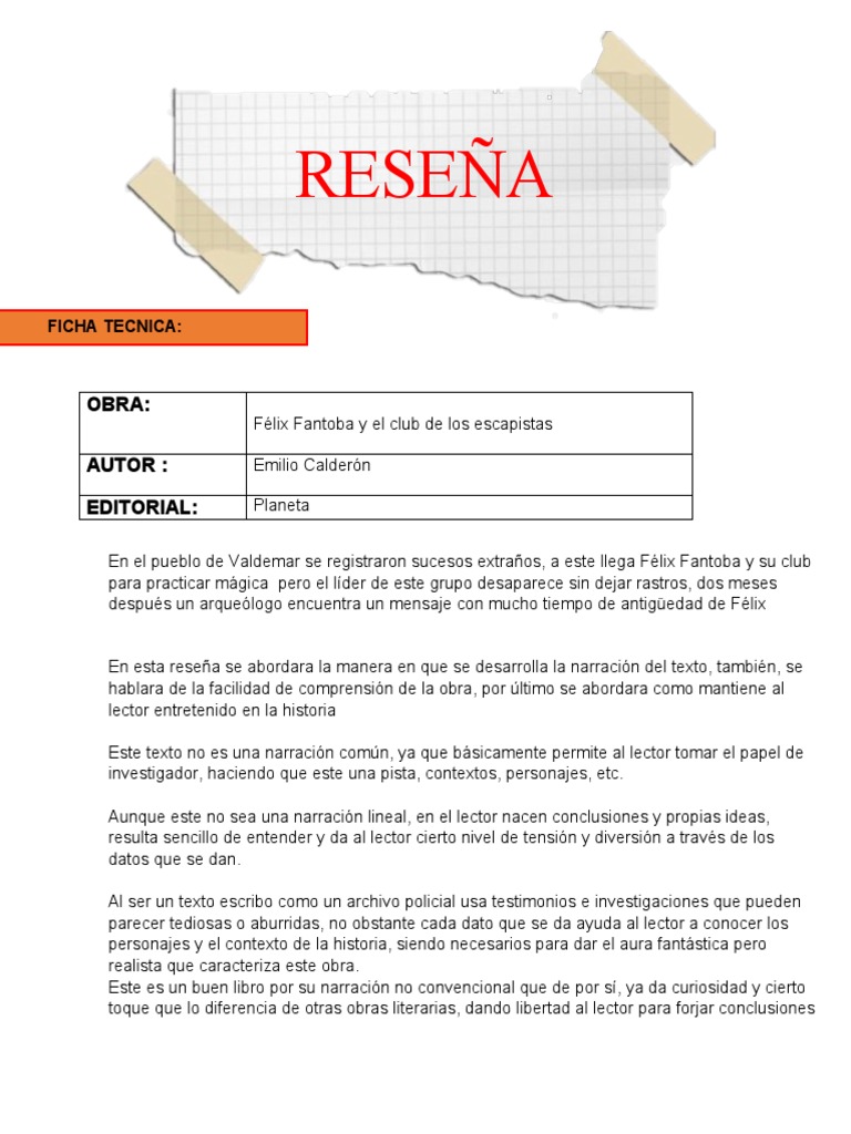 Reseña de 