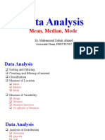 Data Analysis Mean Median Mode Statistics Guide