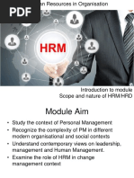 Week 01 - Scope and Nature of HRM