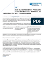 Fda Fact Sheet-Fda Proposed Rule-Sunscreen Drug Products