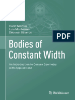 Bodies of Constant Width An Introduction To Convex Geometry With Applications by Horst Martini, Luis Montejano, Déborah Oliveros
