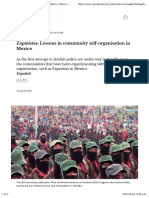 Zapatistas - Lessons in Community Self-Organisation in Mexico - OpenDemocracy