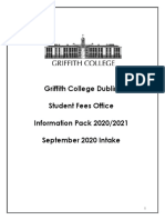 Student Fees Office Information Pack 2020-2021 - Sept 20 Intake Update