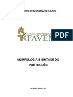Morfologia e Sintaxe Do Português APOSTILA