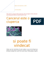 Cancerul-O Ciuperca Care Se Poate Vindeca