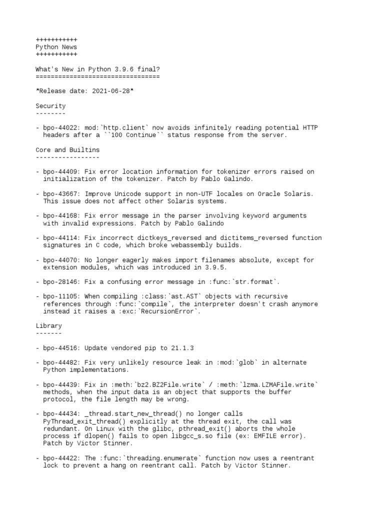 Python Latest Update New Pro Version Pdf Python Programming Language Library Computing