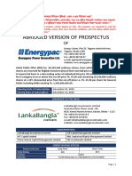 Prospectus Summary for Energypac Power IPO