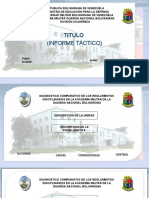 Esquema de Laminas de Presentacion Del Informe Tactico Sin Propuesta