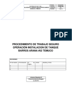 Procedimiento Instalacion de Tanque Servicentro Temuco