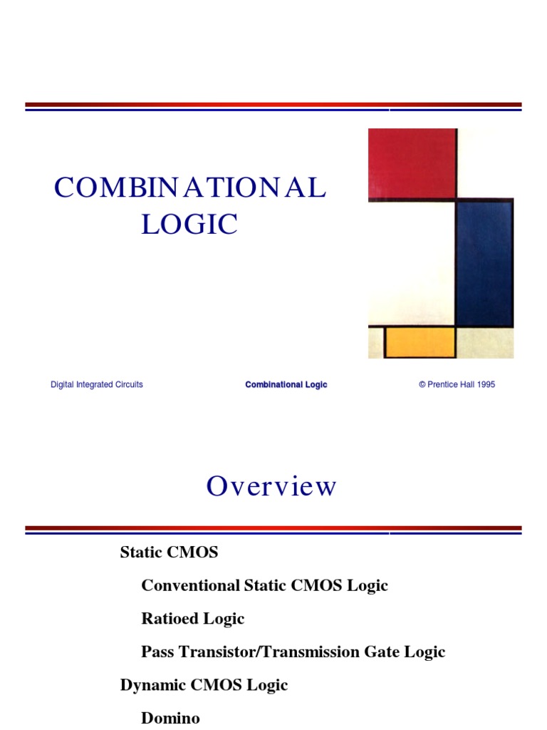 Slides4 Combinational Logic | PDF | Cmos | Logic Gate