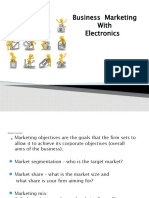 Marketing Electronics Business Objectives