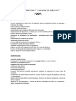 156445664 Ejemplo de Foda de Un Empresa de Servicios