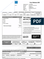 Your Reliance Bill: Summary of Current Charges Amount (RS)