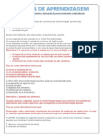 Exercícios de Aprendizagem Transformação - Gabarito