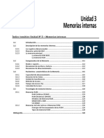 Estructura y Funcionamiento de las Computadoras - U3 - Memorias Internas