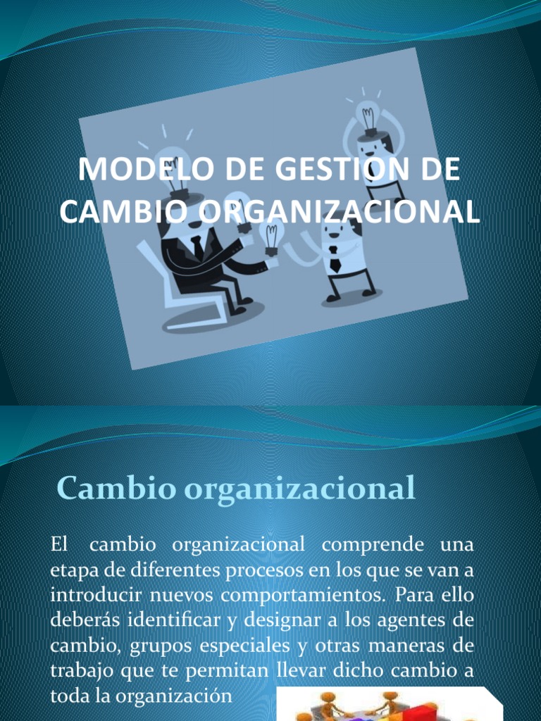 Modelo de Gestión del Cambio Organizacional | PDF | Crecimiento ...