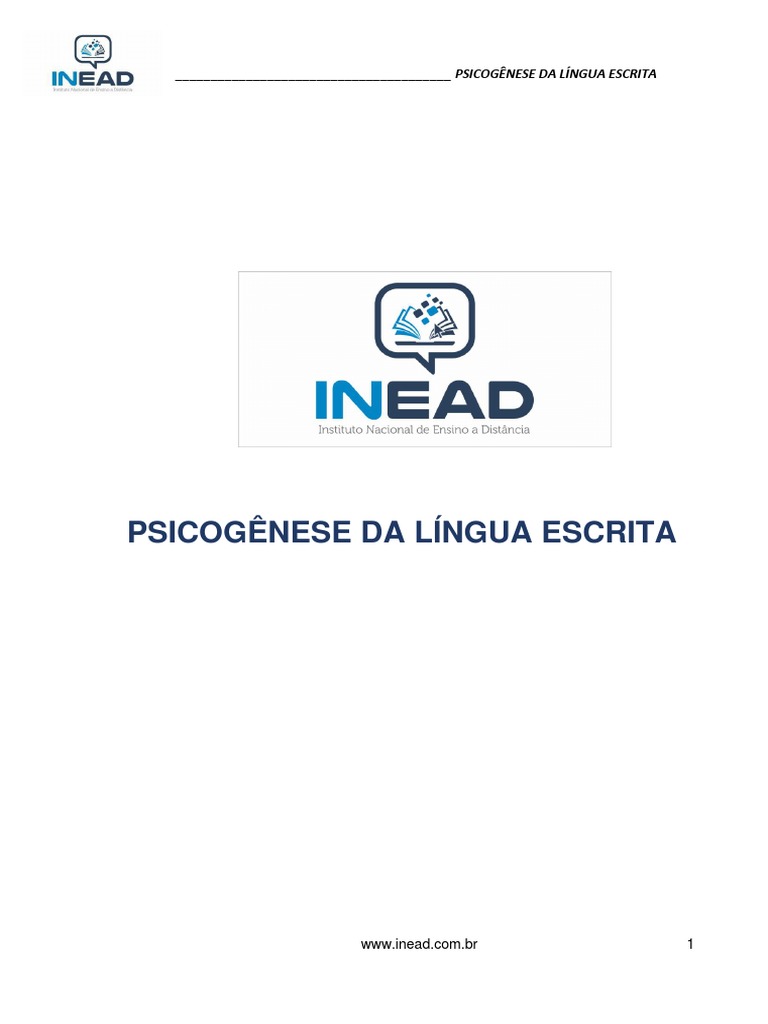 Psicogênese da Língua Escrita | PDF | Alfabetização | Aprendizado