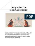 Songs For The Tipi Ceremony