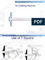 Tee Square/ Drafting Machine: Drawing Instruments 4