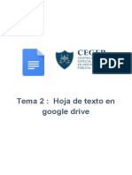 Tema 2 - Hoja de Texto en Google Drive