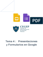 Tema 4 - Presentaciones y Formularios en Google