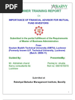 1 Important of Financial Advisor For Mutual Fund Investors Karvy Final