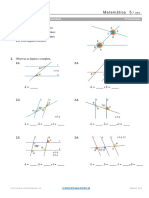 Ângulos, Paralelismo e Perpendicularidade em Exercícios de Matemática 5o Ano